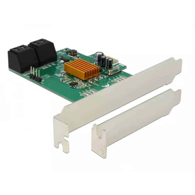 DeLOCK Scheda controller 4 porte SATA 6Gb/s PCIe 2.0 x1 con Marvell 88SE9215