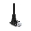 Delock cavo per telecamera GigE 4m Cat.6 S/FTP RJ45 angolo 90° screw-lock su RJ45 dritto - nero