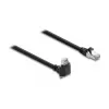 Delock cavo per telecamera GigE 4m Cat.6 S/FTP RJ45 angolo 90° screw-lock su RJ45 dritto - nero