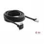 Delock cavo per telecamera GigE 4m Cat.6 S/FTP RJ45 angolo 90° screw-lock su RJ45 dritto - nero