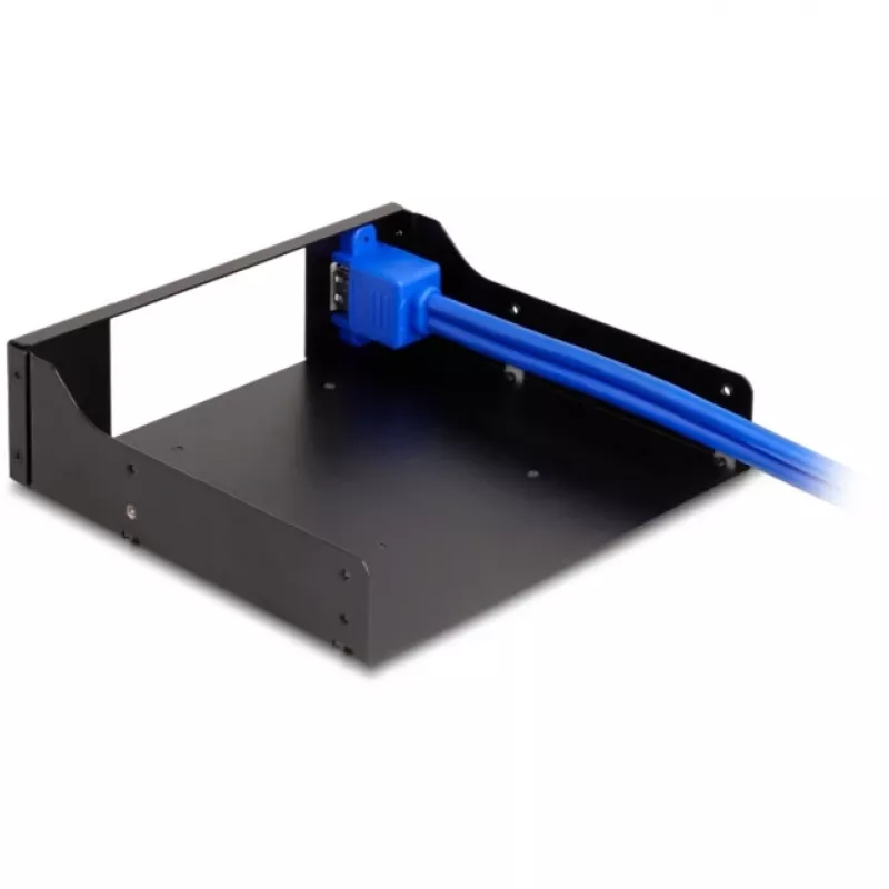 Delock telaio di montaggio in metallo 5,25 pollici per alloggiamenti slim con USB 5 Gbps (18006)