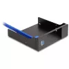 Delock telaio di montaggio in metallo 5,25 pollici per alloggiamenti slim con USB 5 Gbps (18006)