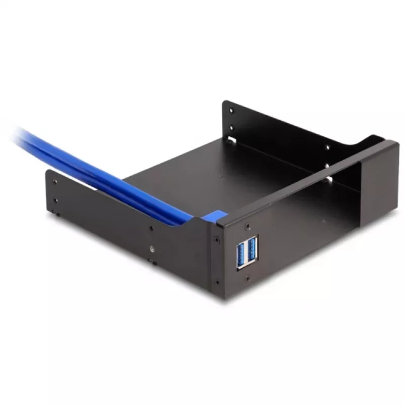 Delock telaio di montaggio in metallo 5,25 pollici per alloggiamenti slim con USB 5 Gbps (18006)