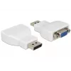 DELOCK adattatore DisplayPort 1.1 maschio a VGA femmina bianco