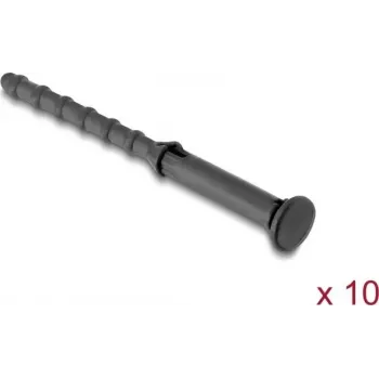 Delock supporti antivibrazione in silicone per ventole, confezione da 10, nero (62191)
