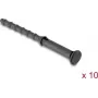 Delock supporti antivibrazione in silicone per ventole, confezione da 10, nero (62191)