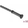 Delock supporti antivibrazione in silicone per ventole, 50 pezzi, nero 60984
