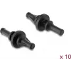 Delock supporti antivibrazione in silicone per ventole, corti, 10 pezzi, nero (62199)