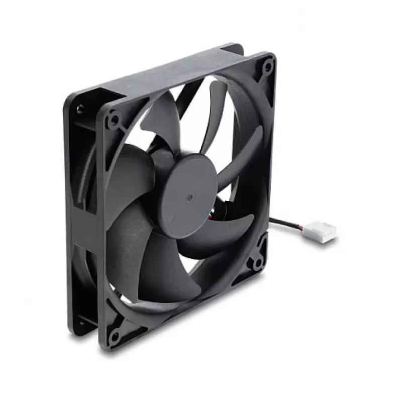 Delock ventola assiale 48 V DC, 120 x 120 x 25 mm, 4 pin PWM, nero