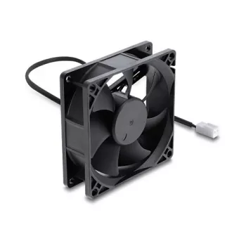 Delock ventola assiale 48 V DC, 80 x 80 x 25 mm, connettore maschio 2 pin, nero