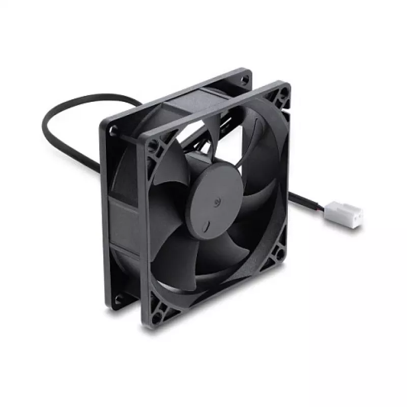 Delock ventola assiale 48 V DC, 80 x 80 x 25 mm, connettore maschio 2 pin, nero
