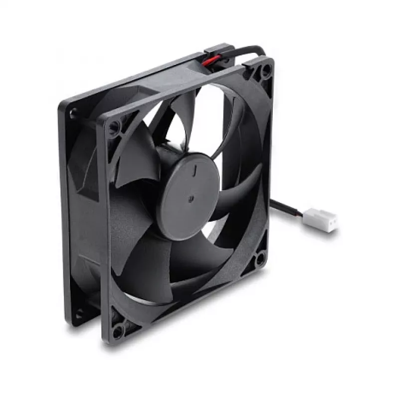 Delock ventola assiale 48 V DC, 92 x 92 x 25 mm con connettore ventola 2 pin, nero