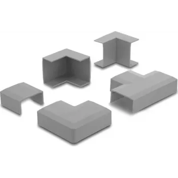 Delock connettore per canalina 40 x 19 mm, set da 5 pezzi, grigio 22110