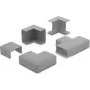 Delock connettore per canalina 40 x 19 mm, set da 5 pezzi, grigio 22110