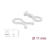Delock Spirale avvolgicavo Ø 11 mm trasparente, 100 pezzi