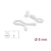 Delock spirale per cavi 8 mm trasparente, 100 pezzi