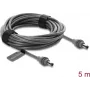 Delock cavo DC 5,5 x 2,1 mm a DC 5,5 x 2,1 mm compatibile con Starlink Mini, 5 m grigio (91825)