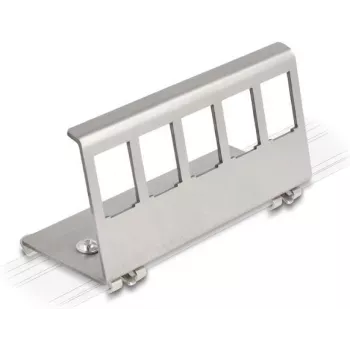 Delock supporto di montaggio per guida DIN per 5 moduli, grigio 88141