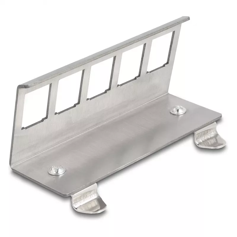Delock supporto di montaggio per guida DIN per 5 moduli, grigio 88141