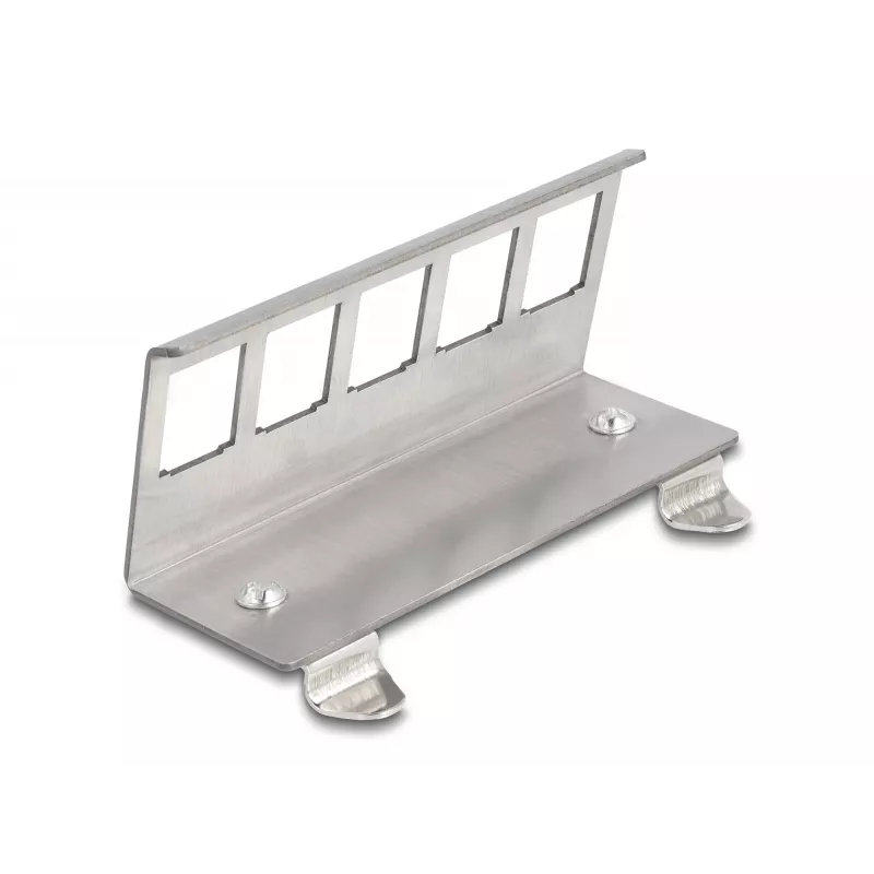 Delock supporto di montaggio per guida DIN per 5 moduli, grigio 88141