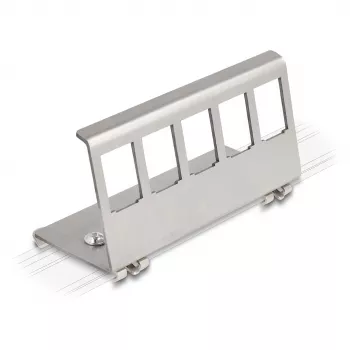 Delock supporto di montaggio per guida DIN per 5 moduli, grigio 88141