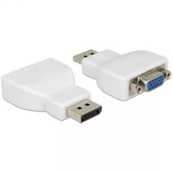 Delock Adattatore attivo DisplayPort 1.2 maschio a VGA femmina bianco 65568