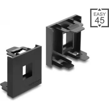Delock Easy 45 supporto modulo Keystone 45 x 45 mm nero 81669