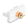 Delock Easy 45 Modulo morsetto a vite su boccola filettata rosso bianco (90901)