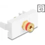 Delock Easy 45 Modulo morsetto a vite su boccola filettata rosso bianco (90901)