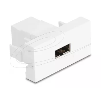 Delock Easy 45 Modulo EASY-USB 2.0 Type-A connettore femmina a EASY-USB Type-A connettore femmina bianco 90866