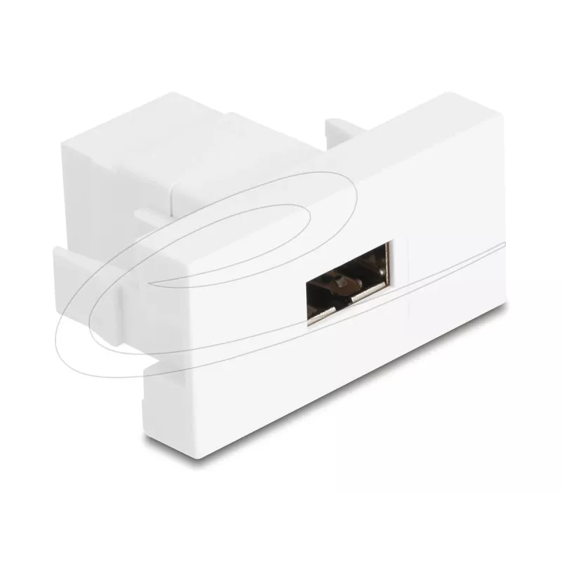 Delock Easy 45 Modulo EASY-USB 2.0 Type-A connettore femmina a EASY-USB Type-A connettore femmina bianco 90866
