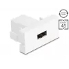 Delock Easy 45 Modulo EASY-USB 2.0 Type-A connettore femmina a EASY-USB Type-A connettore femmina bianco 90866