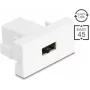 Delock Easy 45 Modulo EASY-USB 2.0 Type-A connettore femmina a EASY-USB Type-A connettore femmina bianco 90866