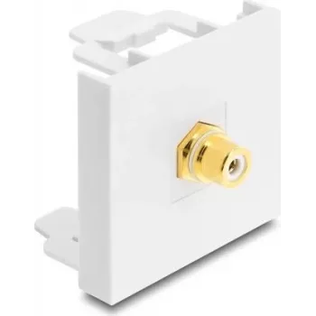 Delock Easy 45 modulo RCA femmina a RCA femmina dorato 91819