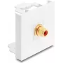 Delock Easy 45 modulo RCA femmina a RCA femmina placcato oro rosso/bianco (91818)