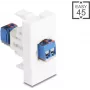 Delock Easy 45 Modulo morsettiera su bianco (90912)