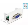 Delock modulo snap-in Easy 45 D-Sub femmina 9 poli bianco RAL 9003 81348
