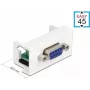 Delock modulo snap-in Easy 45 D-Sub femmina 9 poli bianco RAL 9003 81348