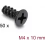 Delock vite per ventola M4 x 10 mm 50 pezzi nero 60988