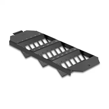 Delock supporto in fibra ottica per scatola a pavimento 18 porte per accoppiatori SC simplex / LC duplex nero (88163)