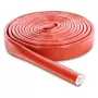Delock Guaina protettiva antifiamma, rivestita in silicone, 3 m di lunghezza, 10 mm di diametro interno, rossa