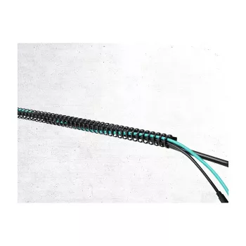 Delock Canalina portacavi flessibile, autoadesiva e avvitabile, 25 x 26 mm, lunghezza 50 cm, nero