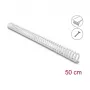 Delock Canalina flessibile per cavi autoadesiva avvitabile 34 x 35 mm - lunghezza 50 cm grigio