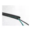 Delock canalina portacavi flessibile, adesiva e avvitabile, 45 x 46 mm, lunghezza 50 cm, nero