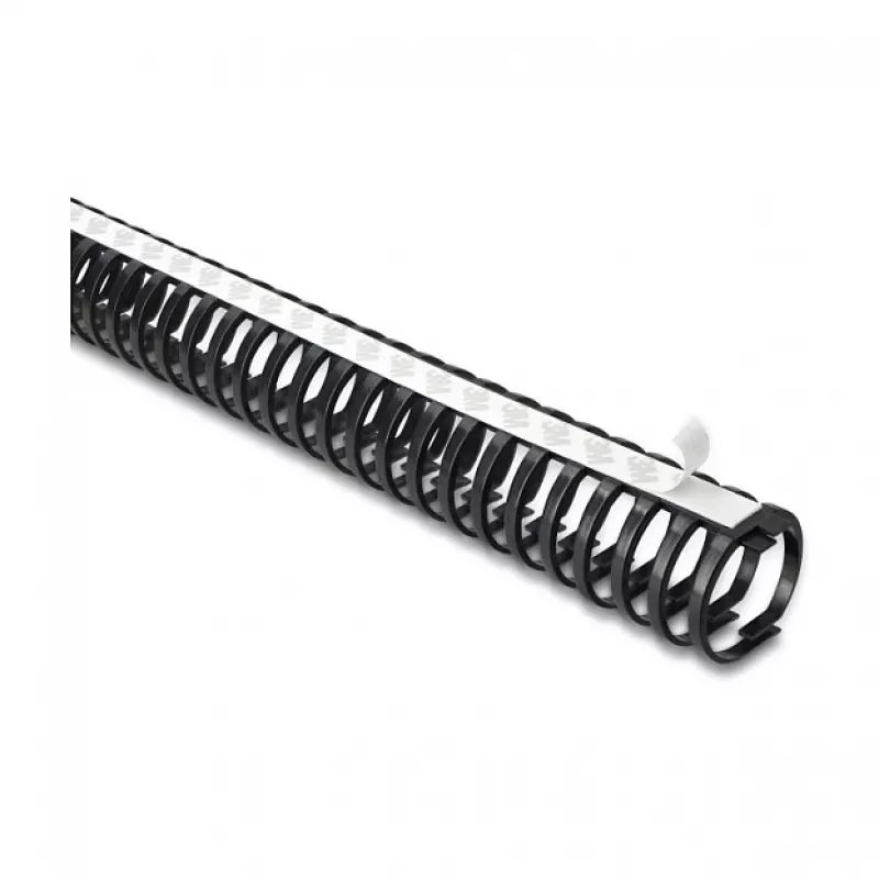 Delock canalina portacavi flessibile, adesiva e avvitabile, 45 x 46 mm, lunghezza 50 cm, nero