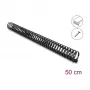 Delock canalina portacavi flessibile, adesiva e avvitabile, 45 x 46 mm, lunghezza 50 cm, nero