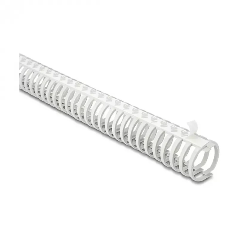 Delock Canalina portacavi flessibile autoadesiva e avvitabile 45 x 46 mm - lunghezza 50 cm grigio
