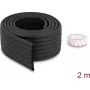 Delock striscia paraspigoli in schiuma rigata 80 x 8 mm - lunghezza 2 m nero 18487