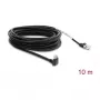 Delock Cavo per telecamera GigE RJ45 90° angolato con viti a RJ45 Cat.6 S/FTP 10 m nero