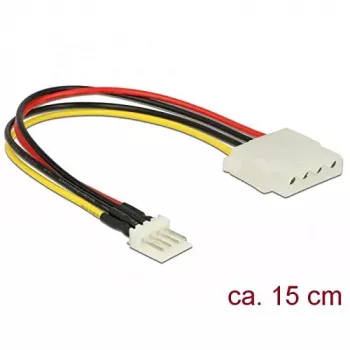 DeLOCK cavo adattatore di alimentazione interno Molex 4-Pin connettore femmina su Mini-Power 4-Pin connettore maschio 15 cm 85456